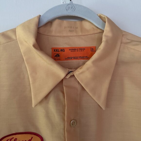 Barrel O Fun Snacks Shirt XXL Mustard Yellow Floyd Work Gear Streetwear Logo Ad - Picture 3 of 8